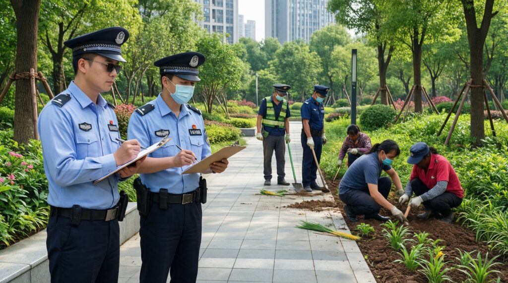 Городская среда: дворы, парки, освещение и как жители влияют на решения - иллюстрация